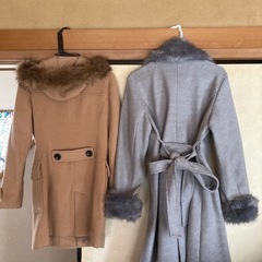 ピンキーアンドダイアン(ベージュM)グレーコート(Mサイズ)美品ですの画像
