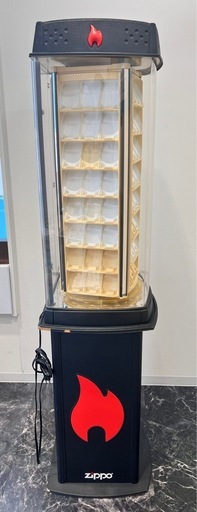 zippo ジッポー  回転ディスプレイ 什器 ライト付き