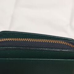 エポイ  二つ折り財布 グリーン 本革の画像
