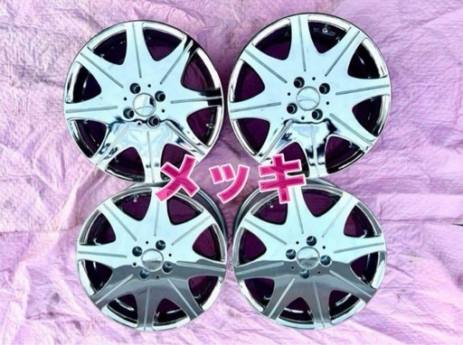 レグザス D800 新品❣️メッキ 軽四 PCD100 6,5J