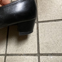 近々処分します、黒革パンプス　冠婚葬祭にもの画像
