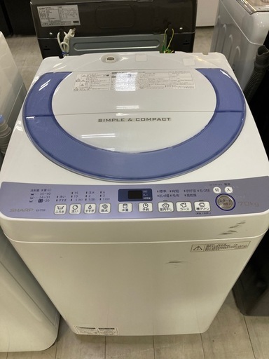 取りに来れる方限定！SHARP(シャープ)の全自動式洗濯機です！