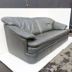 二人掛けソファ（大サイズ）2200円！ グレー 応接室にぴったり♪ 2Pソファ ※セットにできる（小サイズ）が別で出品されていますの画像