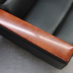 一人掛けソファ 幅75×奥行72×高さ71cm 合皮 ひじ掛け付き パーソナルチェア 札幌 手稲の画像