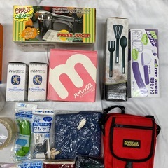 【未使用】日用品/生活雑貨まとめ スポンジ　水筒　イヤホン他の画像