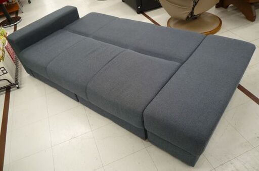 NITORI 引出し収納付き ソファベッド マルチファンクショナル3 グレー