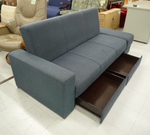 NITORI 引出し収納付き ソファベッド マルチファンクショナル3 グレー