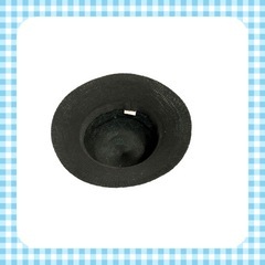 レディース 帽子 黒 S 春夏用の画像