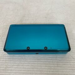 【Nintendo】 ニンテンドー 3DS CTR-001 動作確認済み アクアブルー 任天堂 家庭用 ゲーム アダプター付き A0584の画像