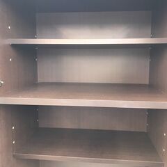 【ジャングルジャングル岩出店】【B154】スライド食器棚  ブラウン  幅122cm×奥行48cm×高さ202cm 和歌山 岩出市 紀の川市 海南市の画像
