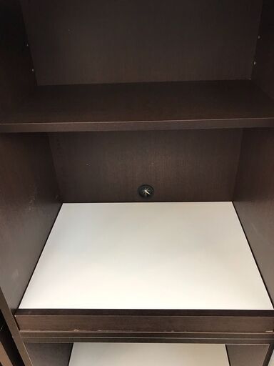 【ジャングルジャングル岩出店】【B154】スライド食器棚  ブラウン  幅122cm×奥行48cm×高さ202cm 和歌山 岩出市 紀の川市 海南市
