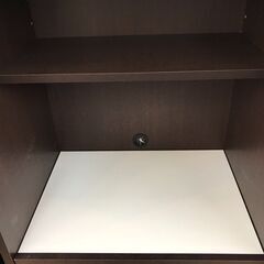 【ジャングルジャングル岩出店】【B154】スライド食器棚  ブラウン  幅122cm×奥行48cm×高さ202cm 和歌山 岩出市 紀の川市 海南市の画像