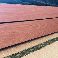 【無料】【写真付き】マットレス付くダブルベッド　　の画像