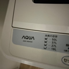 <無料>洗濯機/2012年製/6kg/AQW-S60Aの画像