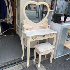 ロココ調　トールペイント　猫脚　アンティーク家具3点セットの画像