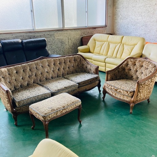 MARUNI マルニ　金華山織　マキシム　MAXIMUM シリーズ　アームチェア　か3人掛けソファ　1人掛けソファ　オットマン　応接セット　クラシカル　ロココ調　猫脚