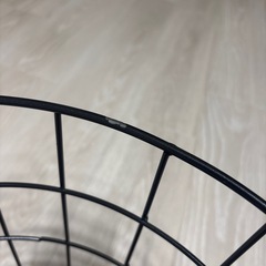 収納　洗濯カゴ　黒　ランドリーバスケット　ワイヤーバスケットの画像