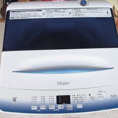 ハイアール　全自動洗濯機　JW--U55LK　2024年製の画像