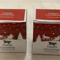クリスマス　ビッグマグカップ　2個セットの画像