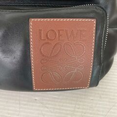 【LOEWE】 ロエベ  Puffy Bumb パフィー バムバッグ ボディバッグ レザー ブラック ウエストポーチ メンズ A0585の画像