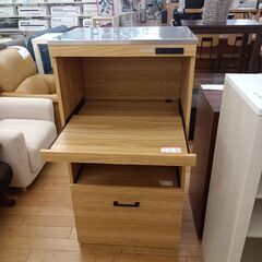 ★リユースのサカイつくば店★TK6786  レンジ台 ブラウン H120×D45×W60 クリーニング済みの画像