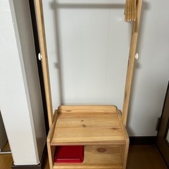 子ども家具　ハンガーラックの画像