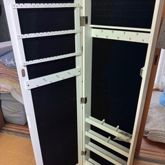  【アクセサリー収納】スタンドミラー　姿見の画像