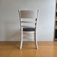 ダイニングチェア 2脚組 椅子 イス おしゃれ 木製  北欧 食卓椅子 ダイニング 椅子おしゃれ 布　ホワイト の画像