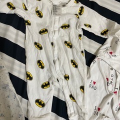 H&Mロンパース 50-60 長袖2セット、肌着3点セットの画像