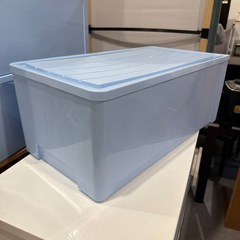 収納ケース　水色　同等品2個有りの画像
