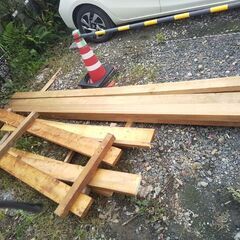 🌈無料👀‼️太くて長い3m😺0円💦🌳木材🏠️DIY🍊足場🍇フローリング🍒の画像