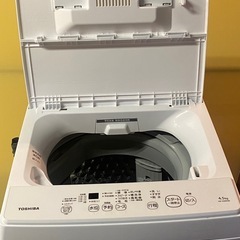 商談中　☆ 洗濯機　TOSHIBA 東芝　4.5kg AW-45M9 2022年製　動作品の画像