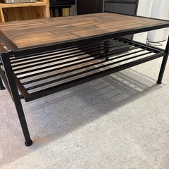 センターテーブル　木製天板の画像