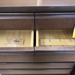 【ジャングルジャングル岩出店】【B161】収納チェスト ブラウン 府中 幅104cm×奥行47cm×高さ142.5cm 中古 家具 和歌山 岩出市 紀の川市 海南市の画像