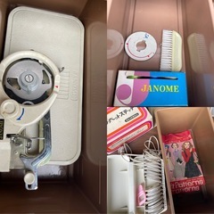 【取引決まりました】JANOME ジャノメ ミシン 680 作業台 足踏み 家庭用ミシン 収納式 テーブル 昭和レトロ　ジャンクの画像