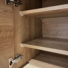 【展示品・未使用品】レンジボード 食器棚 レンジ台 🚚自社配送時💳代引き可🚚(現金、クレジット、スマホ決済対応)の画像