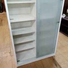 【愛品倶楽部柏店】松田家具 大型収納ボード サブリナ スライドのガラス扉1枚欠品の画像