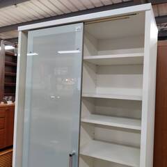 【愛品倶楽部柏店】松田家具 大型収納ボード サブリナ スライドのガラス扉1枚欠品の画像