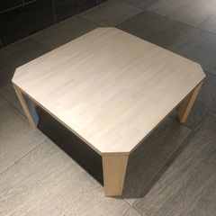 大きい折りたたみローテーブル　75×75×高さ38cmの画像
