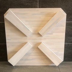 大きい折りたたみローテーブル　75×75×高さ38cmの画像