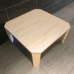 大きい折りたたみローテーブル　75×75×高さ38cmの画像