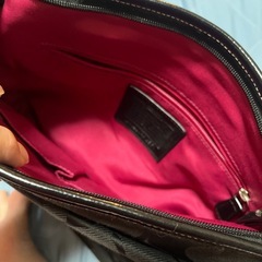 coachショルダーバックの画像