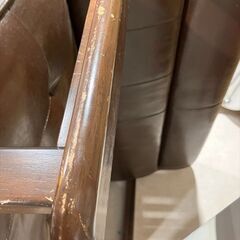 ソファー二人掛け　ダークブラウン　取りにきてくださる方限定の画像