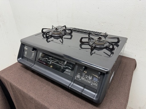 パロマ　Paloma　ガステーブルコンロ　水無し両面焼グリル　都市ガス　２０２１年製　IC-73KWA-R