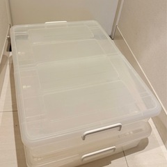 衣装ケース2個セット/ベッド下収納の画像