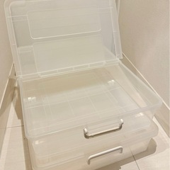 衣装ケース2個セット/ベッド下収納の画像