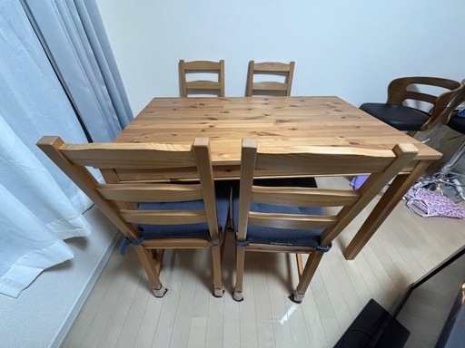 イケヤ　ダイニングテーブルセット