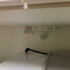 ⭐︎無料⭐︎ホワイトキッチン棚、白色食器棚の画像
