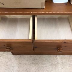【ジャングルジャングル岩出店】【B163】整理タンス ブラウン 幅115cm×奥行43cm×高さ90cm 中古 家具 和歌山 岩出市 紀の川市 海南市の画像