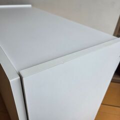 未使用訳あり 幅80 奥行39 高さ68.5 キャビネット 収納棚 リビング 収納 棚 ラック 扉付き リビングボード ローボード 北欧 シンプルの画像